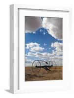 Antique Hay Raker, Prairie Homestead, Cactus Flat, South Dakota, USA-Walter Bibikow-Framed Photographic Print