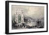 Antique Illustration Of Arco Di Traiano In Ancona, Italy-marzolino-Framed Art Print