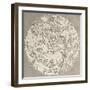 Antique Illustration Of Celestial Planisphere (Northern Hemisphere) With Constellations-marzolino-Framed Art Print