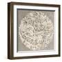 Antique Illustration Of Celestial Planisphere (Northern Hemisphere) With Constellations-marzolino-Framed Art Print