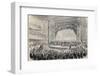 Antique Illustration of Presidential Electoral Meeting in Chicago Opera Theater. Created by Gaildra-marzolino-Framed Photographic Print