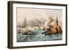 Antique Illustration Shows Palermo Bombing In 1860 By Bourbon'S Fleet-marzolino-Framed Art Print