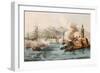 Antique Illustration Shows Palermo Bombing In 1860 By Bourbon'S Fleet-marzolino-Framed Art Print