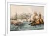 Antique Illustration Shows Palermo Bombing In 1860 By Bourbon'S Fleet-marzolino-Framed Art Print