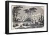 Antique Illustration Shows Villa Raimondi, In The Village Of Fino, Near Milan-marzolino-Framed Art Print