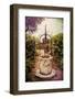 Antique Italian Well In A Garden At Lake Garda-George Oze-Framed Photographic Print