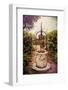 Antique Italian Well In A Garden At Lake Garda-George Oze-Framed Photographic Print