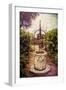 Antique Italian Well In A Garden At Lake Garda-George Oze-Framed Photographic Print