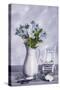 Antique Jug Filled with Wild Flowers-Amd Images-Stretched Canvas