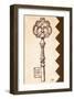 Antique Key-Rene Stein-Framed Art Print