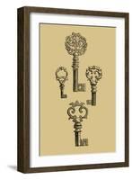 Antique Keys IV-Vision Studio-Framed Art Print