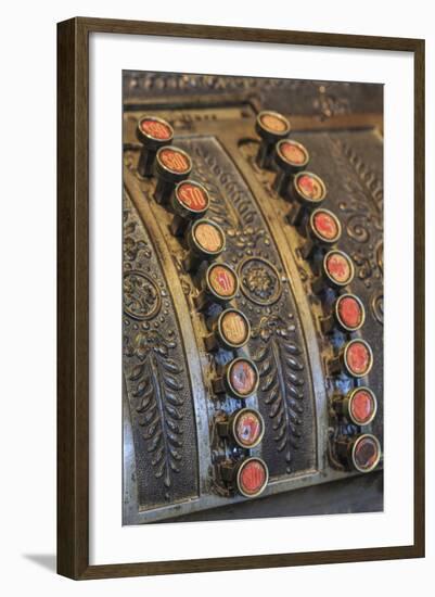 Antique Keys on Cash Register in the Oldest Operating Hardware Store in Alabama-Adam Jones-Framed Photographic Print