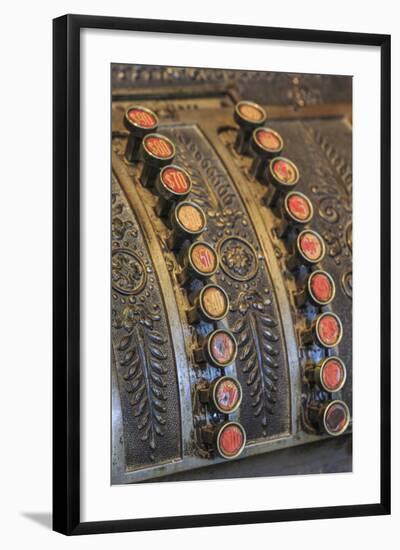 Antique Keys on Cash Register in the Oldest Operating Hardware Store in Alabama-Adam Jones-Framed Photographic Print