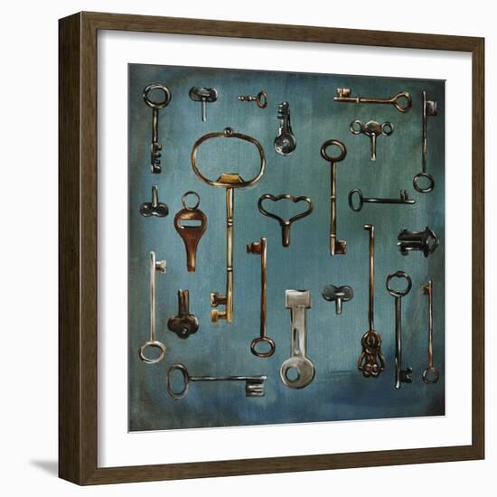 Antique Keys-Sydney Edmunds-Framed Giclee Print
