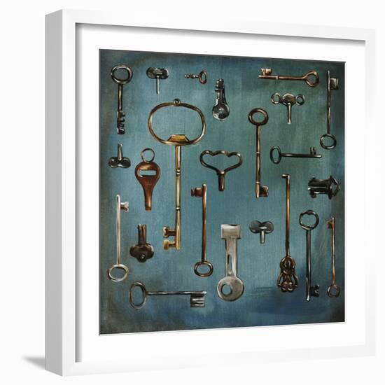 Antique Keys-Sydney Edmunds-Framed Giclee Print