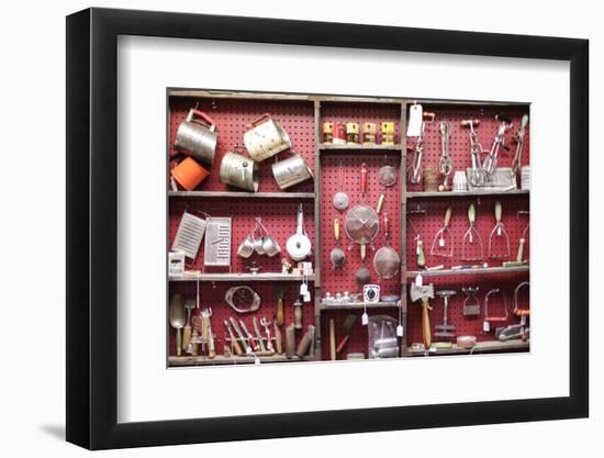 Antique Kitchen Equipment, Las Vegas, Nevada. Usa-Julien McRoberts-Framed Photographic Print