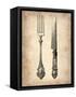 Antique Knife and Fork-NaxArt-Framed Stretched Canvas