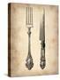 Antique Knife and Fork-NaxArt-Stretched Canvas