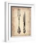 Antique Knife and Fork-NaxArt-Framed Art Print