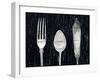 Antique Knife Fork and Spoon-Tom Quartermaine-Framed Giclee Print