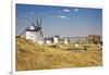 Antique La Mancha Windmills and Castle in Consuegra, Spain-Julianne Eggers-Framed Premium Photographic Print