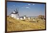 Antique La Mancha Windmills and Castle in Consuegra, Spain-Julianne Eggers-Framed Premium Photographic Print