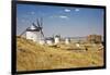 Antique La Mancha Windmills and Castle in Consuegra, Spain-Julianne Eggers-Framed Premium Photographic Print