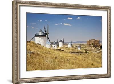 NEW POSTER Windmills and Castle in La Mancha Spain travel Europe Art Print 