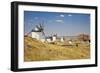 Antique La Mancha Windmills and Castle in Consuegra, Spain-Julianne Eggers-Framed Photographic Print