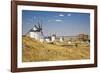 Antique La Mancha Windmills and Castle in Consuegra, Spain-Julianne Eggers-Framed Photographic Print