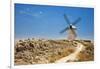 Antique La Mancha Windmills in Consuegra, Spain-Julianne Eggers-Framed Photographic Print