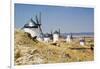 Antique La Mancha Windmills in Spain-Julianne Eggers-Framed Photographic Print