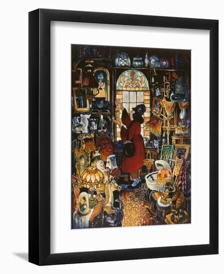 Antique Lady Red Coat II-Bill Bell-Framed Premium Giclee Print
