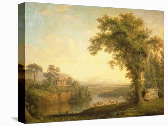 Antique Landscape with Phaeton's Tomb, 1785-Jacob-Philippe Hackert-Stretched Canvas
