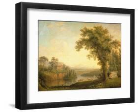 Antique Landscape with Phaeton's Tomb, 1785-Jacob-Philippe Hackert-Framed Premium Giclee Print