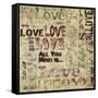 Antique Love Graphic-Tom Quartermaine-Framed Stretched Canvas