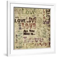 Antique Love Graphic-Tom Quartermaine-Framed Giclee Print