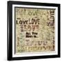 Antique Love Graphic-Tom Quartermaine-Framed Giclee Print