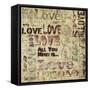 Antique Love Graphic-Tom Quartermaine-Framed Stretched Canvas