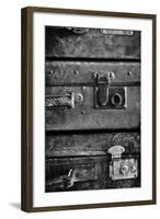 Antique Luggage Suitcases BW-Tom Quartermaine-Framed Giclee Print