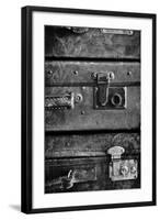 Antique Luggage Suitcases BW-Tom Quartermaine-Framed Giclee Print