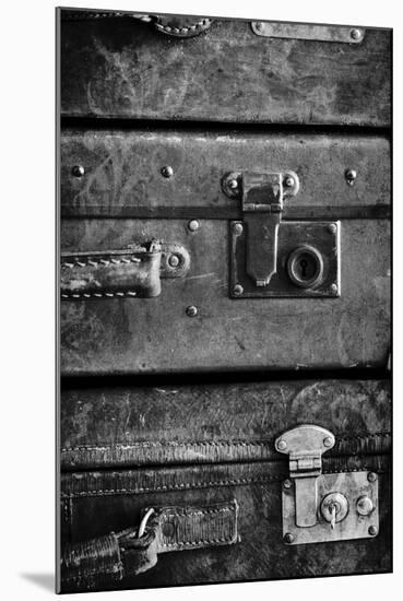 Antique Luggage Suitcases BW-Tom Quartermaine-Mounted Giclee Print