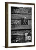 Antique Luggage Suitcases BW-Tom Quartermaine-Framed Giclee Print