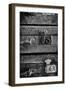 Antique Luggage Suitcases BW-Tom Quartermaine-Framed Giclee Print