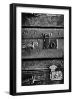 Antique Luggage Suitcases BW-Tom Quartermaine-Framed Giclee Print