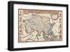 Antique Map, Asia, 1626-John Speed-Framed Art Print