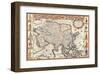 Antique Map, Asia, 1626-John Speed-Framed Art Print