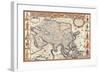 Antique Map, Asia, 1626-John Speed-Framed Art Print