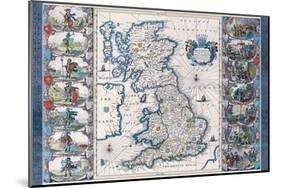 Antique Map, Britannia, Ca. 1646-Jan Jansson-Mounted Art Print