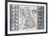 Antique Map, Britannia, Ca. 1646-Jan Jansson-Framed Art Print